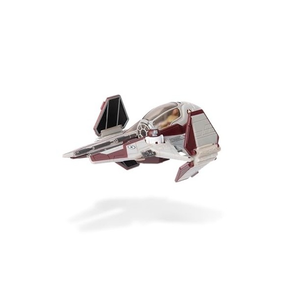 Bizak Star Wars Micro Galaxy Squadron OBI-WAN Kenobis Jedi Interceptor 8 cm avec 2 Figurines de 2,5 cm 62610034 