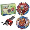 Netoke Toupie Bey Burst Turbo 4D Combinaison, avec Metal Fusion B-200 Lanceur, Jouets Classiques Enfants Cadeau, Modèle：B-200