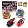 LUFEIS Toupie Beyblade Metal Fusion avec Lanceur, 2 Gyro Métal Super Combat, Toupie Beyblade Burst Turbo, Tops de Combat Toup