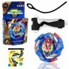 MEZHEN Toupie Burst 4D Turbo de Combat pour Enfants avec Lanceur Bey Battle Tops Burst Toupie Metal Fusion Toupie Rapidité po