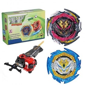 Netoke Toupie Bey Burst Turbo 4D Combinaison, avec Metal Fusion B-200 Lanceur, Jouets Classiques Enfants Cadeau, Modèle：B-180