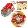 OBEST Bey Burst Turbo Set Starter Set, 4D Metal Fusion Fighting Gyro Set avec Lanceur, Bey Battling Tops Speed Gyro Launcher 