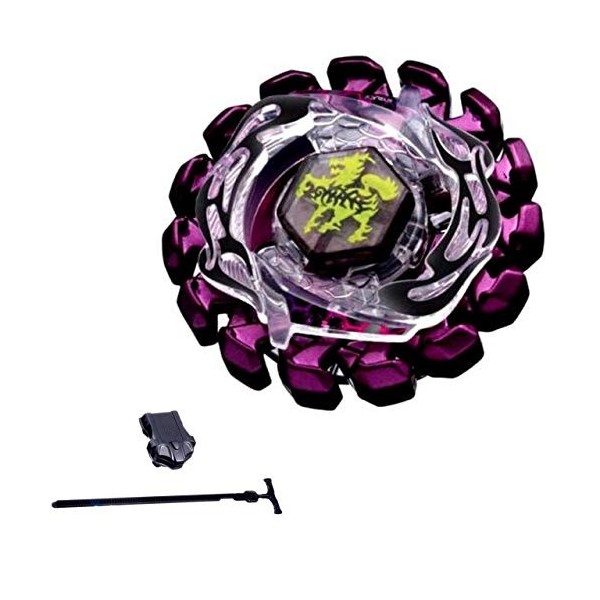 Rapdity Elrozo Rapidity Poison Zurafa + lanceur pour Beyblade Metal Fusion 4D Fury Arena Violet, Noir, Transparent