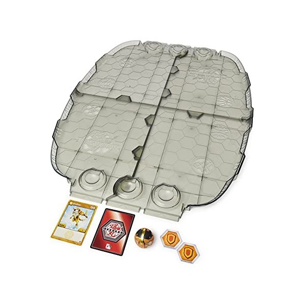 BAKUGAN GEOGAN RISING - ARENE DE COMBAT BATTLE MATRIX SAISON 3 - Jeu de plateau Bakugan avec 1 Bakugan Exclusif à Collectionn