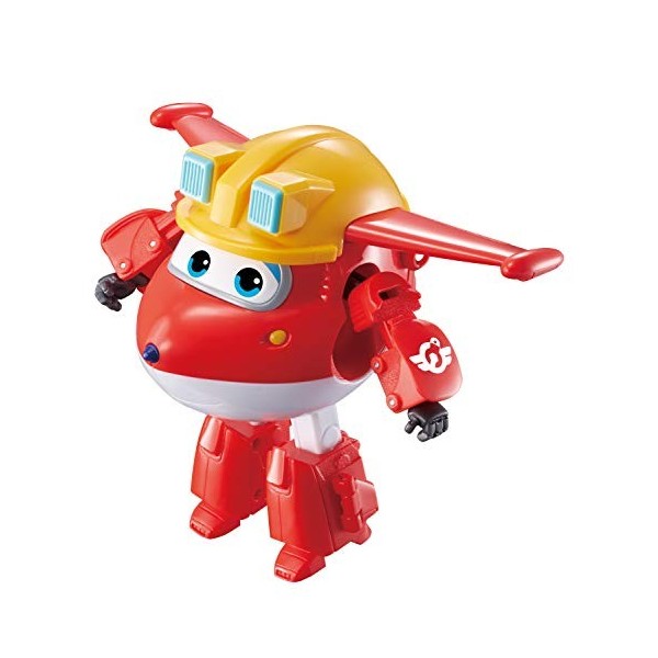 Super Wings AGENT CHACE Avion Jouet Transformable et Figurine Robot,Robot Transformable du Dessin Animé,Jouet Enfant 3 4 5 6 