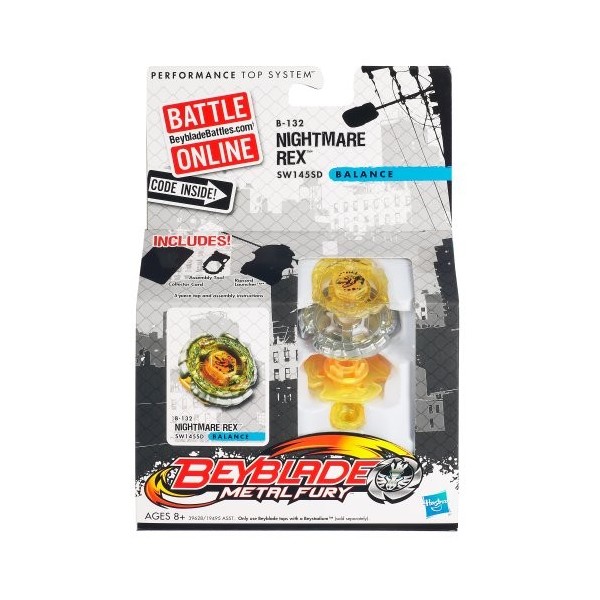 Beyblade – 39628 – Metal Fury – B-132 – Nightmare Rex SW 1455D