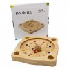 GICO Roulette tyrolienne en bois avec toupie et boules en bois, roulette paysanne 22 x 22 cm - 7958