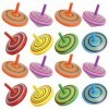 TOYANDONA 16Pcs Bois Toupies Coloré Toupies Jouet Table Jouets Fête D Anniversaire Cadeau Faveurs Jouet Éducatif pour Enfant