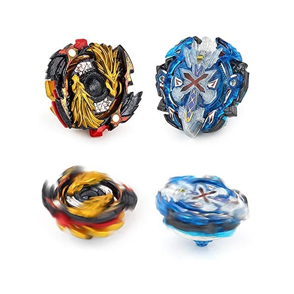 MLYWD Bayblade Toupies,Toupie Burst Turbo avec Lanceurs, Gyro Pocket Box Pro-Cadeaux pour Enfant Non-Stop Battle Deluxe Hasbr