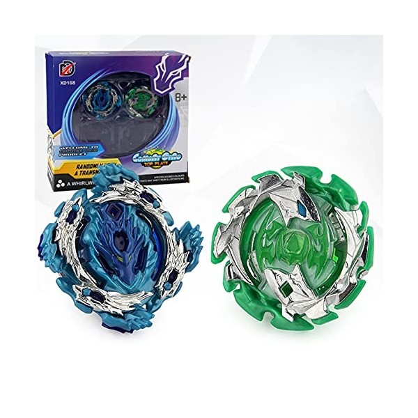 MLYWD Bayblade Toupies,Toupie Burst Turbo avec Lanceurs, Gyro Pocket Box Pro-Cadeaux pour Enfant Non-Stop Battle Deluxe Hasbr