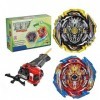 Netoke Toupie Bey Burst Turbo 4D Combinaison, avec Metal Fusion B-200 Lanceur, Jouets Classiques Enfants Cadeau, Modèle：B-173