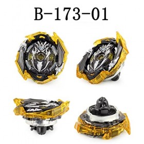 Netoke Toupie Bey Burst Turbo 4D Combinaison, avec Metal Fusion B-200 Lanceur, Jouets Classiques Enfants Cadeau, Modèle：B-173