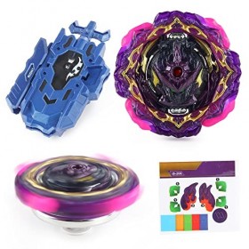 OBEST B-206 Ensemble Toupie de Combat avec Lanceur Bleu Cordon de Traction Bidirectionnel