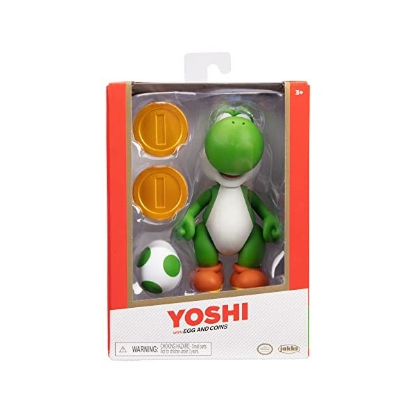 Nintendo Super Mario Figur Yoshi w/Egg in Sammlerbox, 10cm ex 