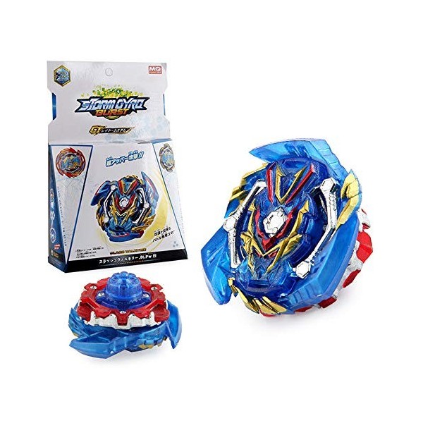 Cool Belle Beyblade Toupies,Toupie Burst Turbo avec Lanceurs, Gyro Pocket Box Pro-Cadeaux pour Enfant Non-Stop Battle Deluxe 