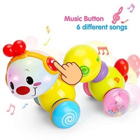 TINOTEEN Jouet Musical pour Bébé 6 Mois, Jouet Rampant avec Musique pour Enfant 6 9 12 18 Mois Cadeau 1 Ans