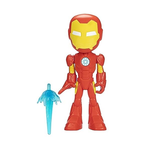 Marvel Spidey Spidey et Ses Amis Extraordinaires, Figurine de Super-héros Format géant Iron Man pour Enfants, dès 3 Ans