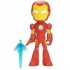 Marvel Spidey Spidey et Ses Amis Extraordinaires, Figurine de Super-héros Format géant Iron Man pour Enfants, dès 3 Ans