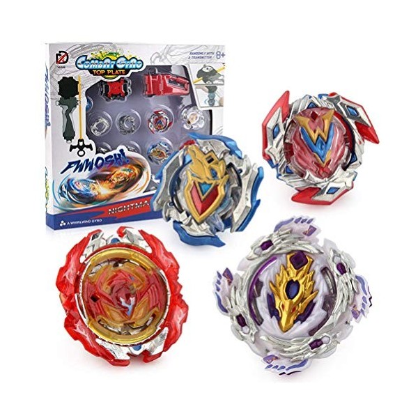 Angel ZYJ 2019 2/3/4pcs Toupie Gyro de Combat Métal Fusion Jouet et Cadeaux Intéressant pour Enfants A 