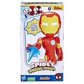 Marvel Spidey Spidey et Ses Amis Extraordinaires, Figurine de Super-héros Format géant Iron Man pour Enfants, dès 3 Ans