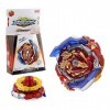 ZED- Beyblade Toupies,Toupie Burst Turbo avec Lanceurs, Gyro Pocket Box Pro-Cadeaux pour Enfant Non-Stop Battle Deluxe Hasbro