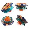 ZED- Beyblade Toupies,Toupie Burst Turbo avec Lanceurs, Gyro Pocket Box Pro-Cadeaux pour Enfant Non-Stop Battle Deluxe Hasbro