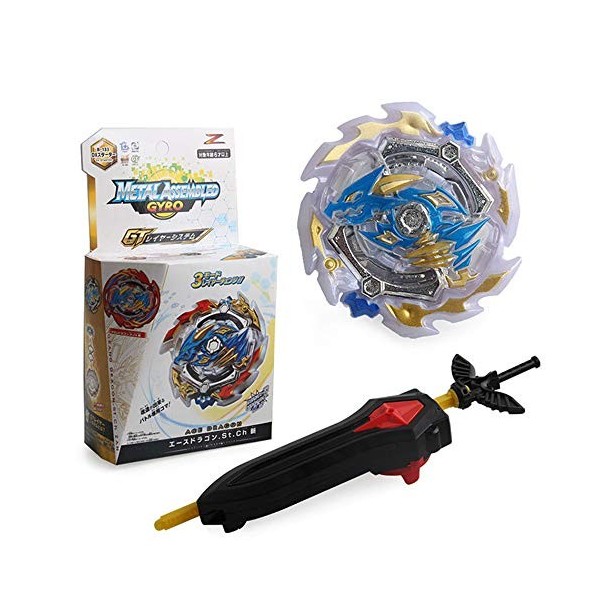 ZED- Beyblade Toupies,Toupie Burst Turbo avec Lanceurs, Gyro Pocket Box Pro-Cadeaux pour Enfant Non-Stop Battle Deluxe Hasbro