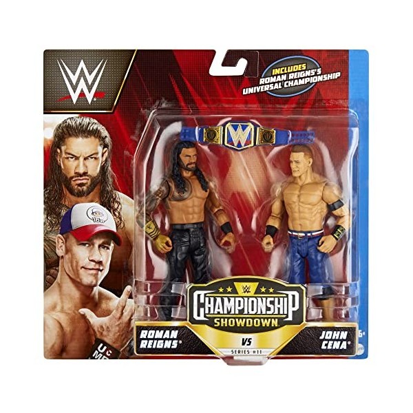 WWE Coffret Championship Showdown Bobby Lashley Vs Big E, 2 Figurines De Catcheurs Articulées De 15 Cm, Jouet Enfant, Dès 6 A