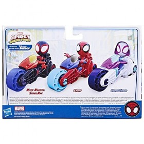 Marvel Spidey et Ses Amis Extraordinaires, Figurine Spidey avec Moto, Jouet pour Filles et garçons, dès 3&nbsp;Ans