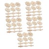 BESPORTBLE 60 Pcs Plateau en Bois Woody Jouet Empiler Jouets Décor pour Enfants Gyroscopes Non Peints Artisanat Tops pour Enf