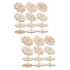 BESPORTBLE 60 Pcs Plateau en Bois Woody Jouet Empiler Jouets Décor pour Enfants Gyroscopes Non Peints Artisanat Tops pour Enf