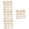 BESPORTBLE 60 Pcs Plateau en Bois Woody Jouet Empiler Jouets Décor pour Enfants Gyroscopes Non Peints Artisanat Tops pour Enf