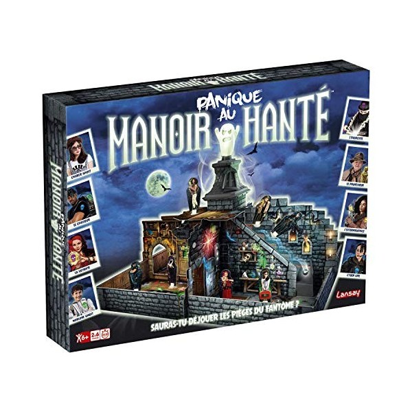 Panique au Manoir Hanté - Jeu de société - Stratégie entre Amis ou en Famille - Dès 6 ans - 2 à 4 joueurs - Version Française