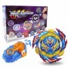 Acebwhtoy Toupie Bey Burst Turbo Blade, Bey Toupie Blade Metal Fusion avec Lanceur, Set Jouets Classiques pour La Fête des En