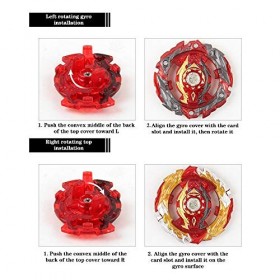 Toupie Burst avec Launcher Gyro Métal Super Combat| Battle Jouets Classiques pour Enfants Adulte| 1 Toupie + 1 Lanceur