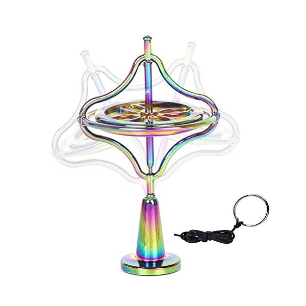 Shine Us Toupie gyroscope, jouet déquilibre en métal anti-gravité coloré, cadeau éducatif pour enfants Top-001 