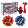 Baybledas Bayblades Toupie Burst Turbo Combinaison, Metal Fusion, Battle Jouets Classiques pour Enfants Adulte avec Lanceur N