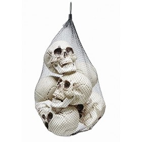 Mottoland 6290710-STD Lot de 6 têtes de Mort Ivoire 13 x 9 cm