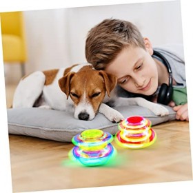 Toyvian 4 Pièces Flash Musique Électrique Le Flash Cadeaux Jouets pour Enfants Petits Jouets pour Les Enfants Tourner Gyro Jo