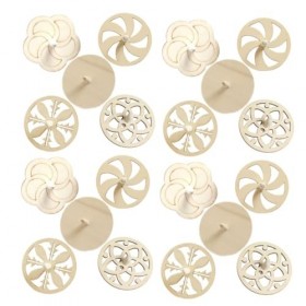 ibasenice 40 Pièces Meilleurs Kits De Bricolage Jouets Éducatifs pour Enfants Puzzle Rond Artisanat Éducatif en Bois pour Enf