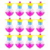 Toyvian 12Pcs Light Up Kids Toy Gyro Toy UFO Toy Toy Tops pour