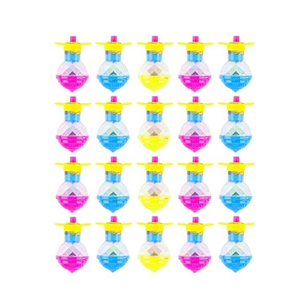 Toyvian 12Pcs Light Up Kids Toy Gyro Toy UFO Toy Toy Tops pour