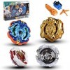 su ma Série Blue Devils Beyblade Toys et Beyblade toupies Burst, Gyro Spin Fighters avec Lanceur, Starter Set pour Cadeaux po