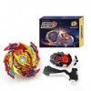 Hozuumo Bey Toupie Bay Blade Burst Turbo Combinaison, avec Metal Fusion Lanceur, Jouets Classiques Enfants Cadeau, B-174-01