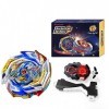 Hozuumo Bey Toupie Bay Blade Burst Turbo Combinaison, avec Metal Fusion Lanceur, Jouets Classiques Enfants Cadeau, B-154