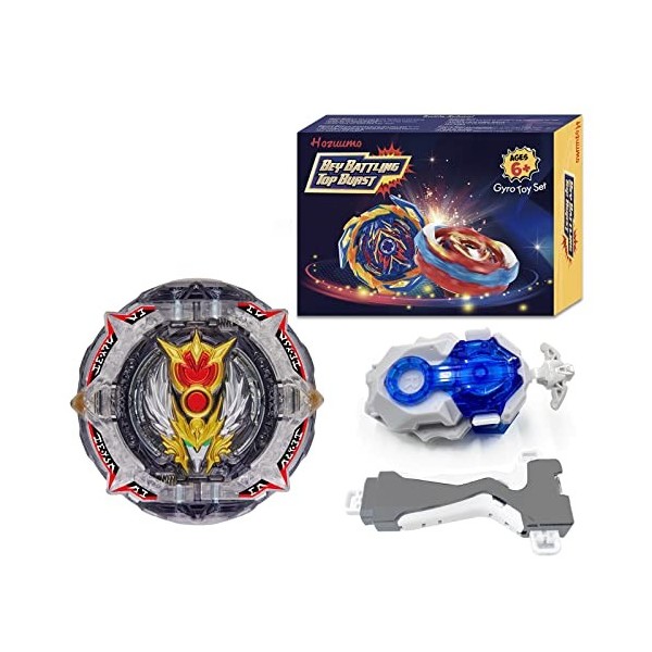 Hozuumo Bey Toupie Bay Blade Burst Turbo Combinaison, avec Metal Fusion Lanceur, Jouets Classiques Enfants Cadeau, B-192