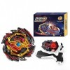 Hozuumo Bey Toupie Bay Blade Burst Turbo Combinaison, avec Metal Fusion Lanceur, Jouets Classiques Enfants Cadeau, B-145