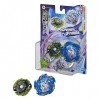 Beyblade Burst Surge Dual Pack, 2 toupies de compétition Speedstorm Evo Helios Blazebringer et Jormuntor J6