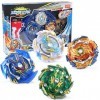 Toupie 4pcs ,Toupie Burst Set 4D Fusion Jouet avec Arena Metal Fight, Classiques pour La Fête des Enfants, Noël, Halloween, A