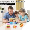 Gyroscope musical lumineux, jouet gyroscopique avec lumière LED, jouet brillant, jouet gyroscope pour enfants A 